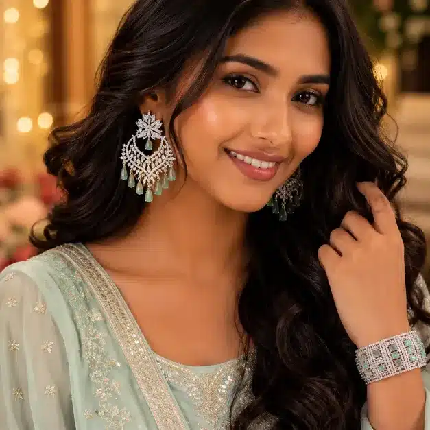 Rose Crystal Jewelry Set
